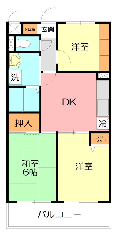 ラフィネ相武台Ⅲ 202号室 間取り