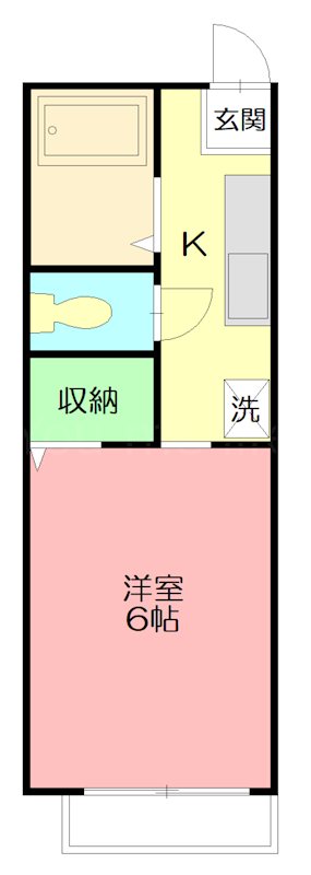ハイツＫ 101号室 間取り