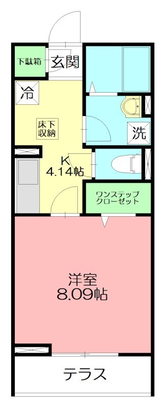 Lotus 102号室 間取り