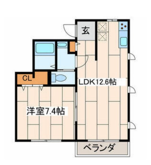ミルクリーク茅ヶ崎 203号室 間取り