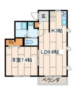 ミルクリーク茅ヶ崎 203号室 間取り