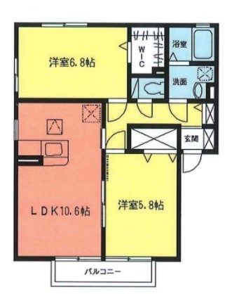 ハイム・Ｍｏｒｉ 201号室 間取り