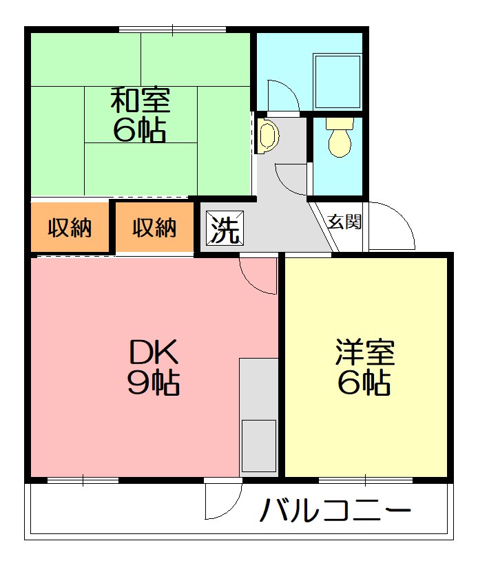 コーポ川井 307号室 間取り