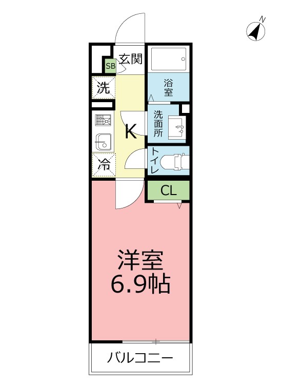 リブリ・パルク朝日町 107号室 間取り
