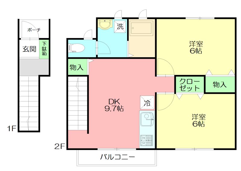 アールコート樅 201号室 間取り