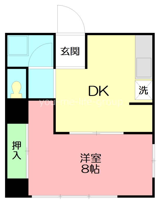 ハイツ二宮 201号室 間取り