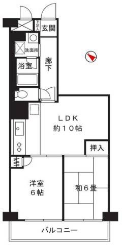 南林間ハイム 308号室 間取り