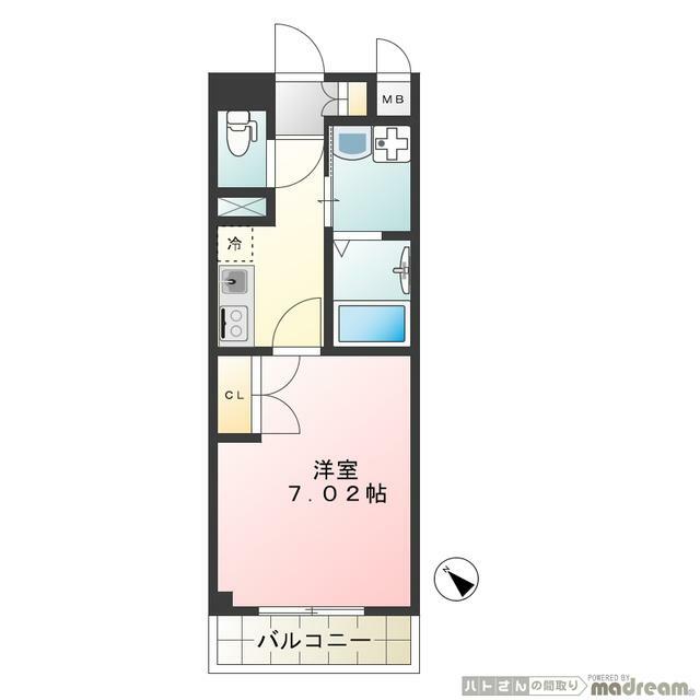 Ｇｌｙｃｉｎｅ（グリシーナ） 304号室 間取り