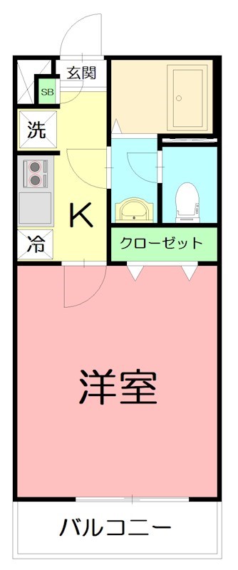 リブリ・踊場 106号室 間取り