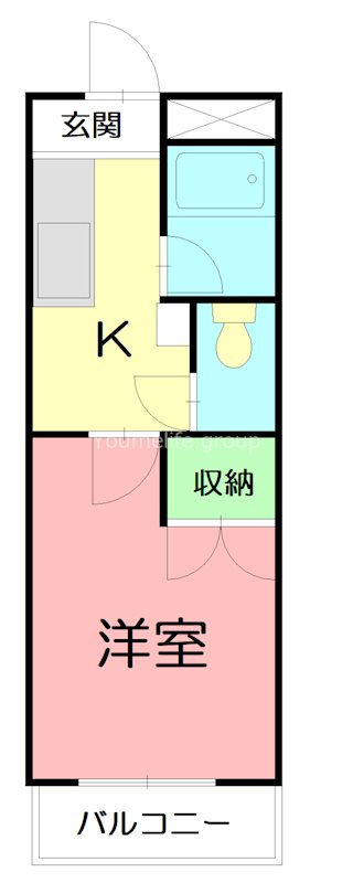 セレッサビル 405号室 間取り