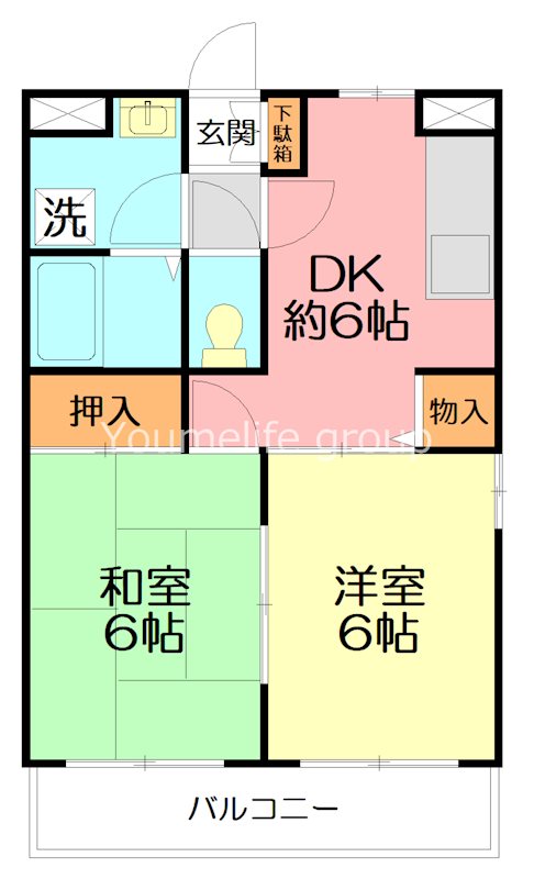 アービスＳＷ 302号室 間取り
