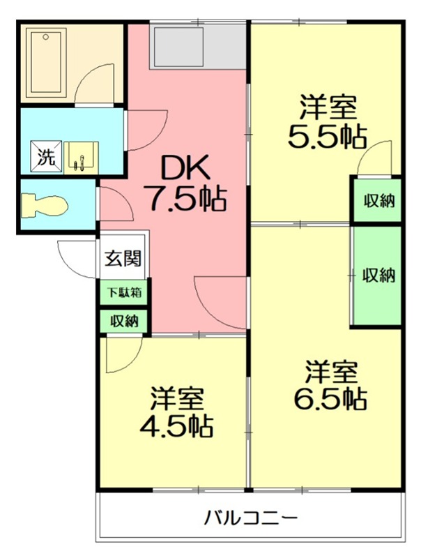 アルファルス２ 103号室 間取り