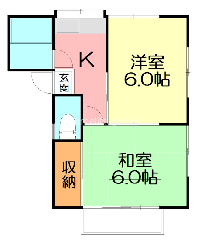 コーポプラムＡ棟 0102号室 間取り