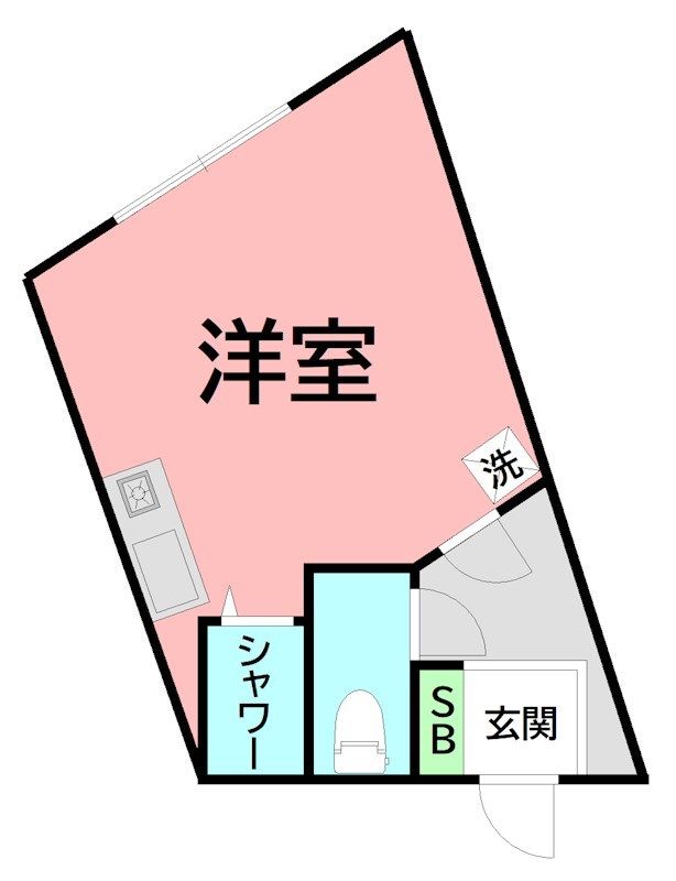 メイプル末廣21 207号室 間取り