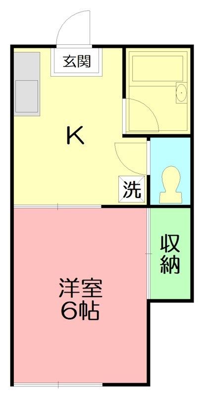 サンハイム 108号室 間取り
