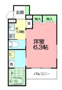 エスコート藤沢 202号室 間取り