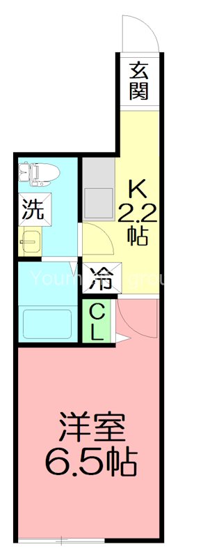 グラスプラス渋沢 102号室 間取り