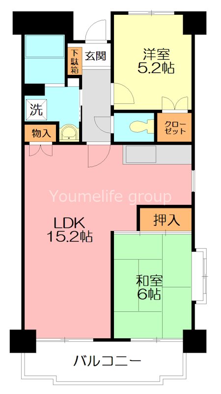 タウンコート湘南 301号室 間取り