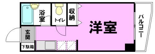 フジスカイ幸町 205号室 間取り