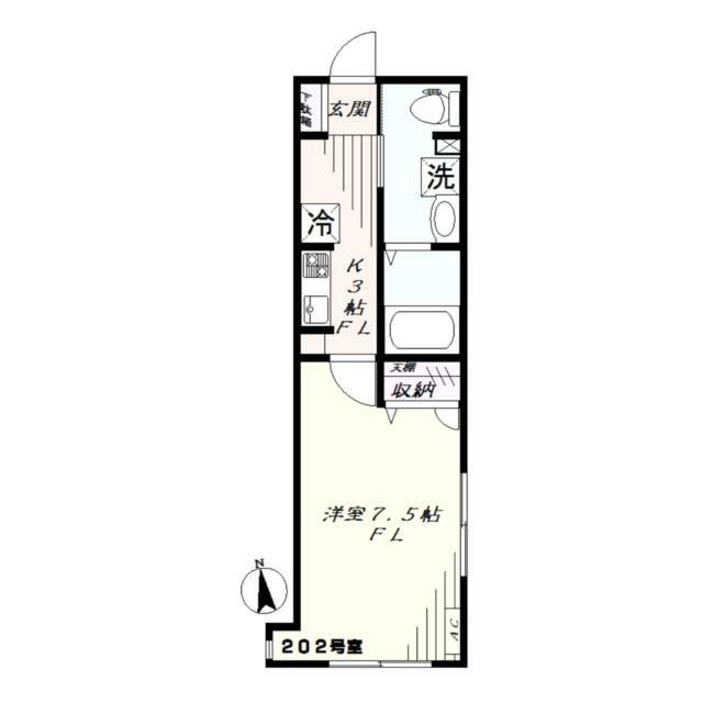 サクシード 202号室 間取り