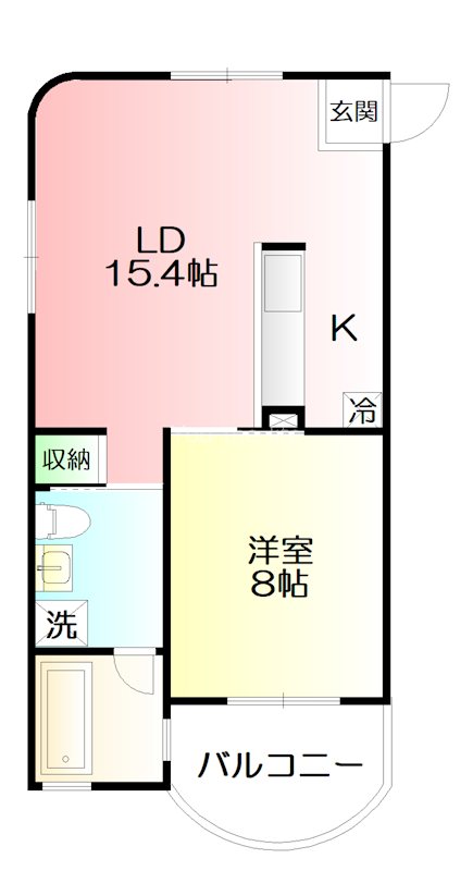 ポム・ドゥ・パン 304号室 間取り