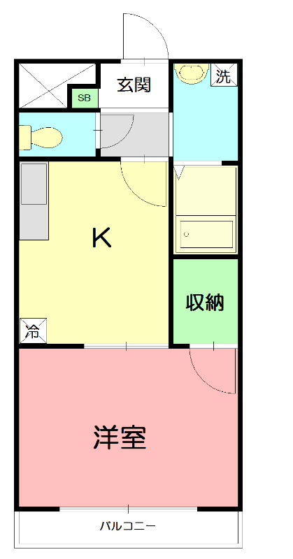 アムールハルⅠ 201号室 間取り