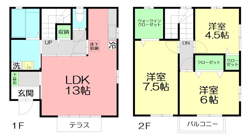 メゾンド小坂 B号室 間取り