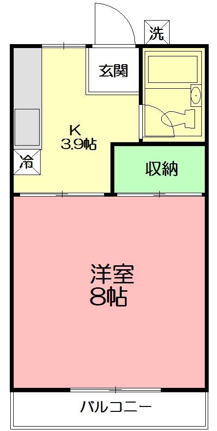 ハイツカサイ 203号室 間取り