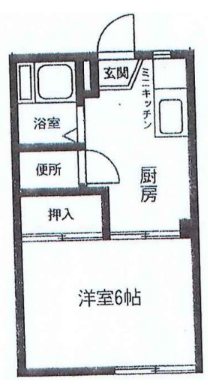 コーポ桐谷 105号室 間取り