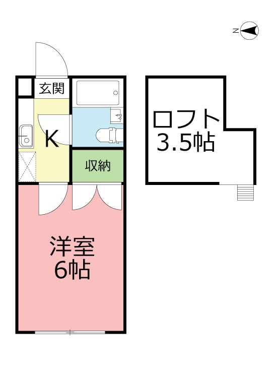 ジョイパレス平塚 203号室 間取り