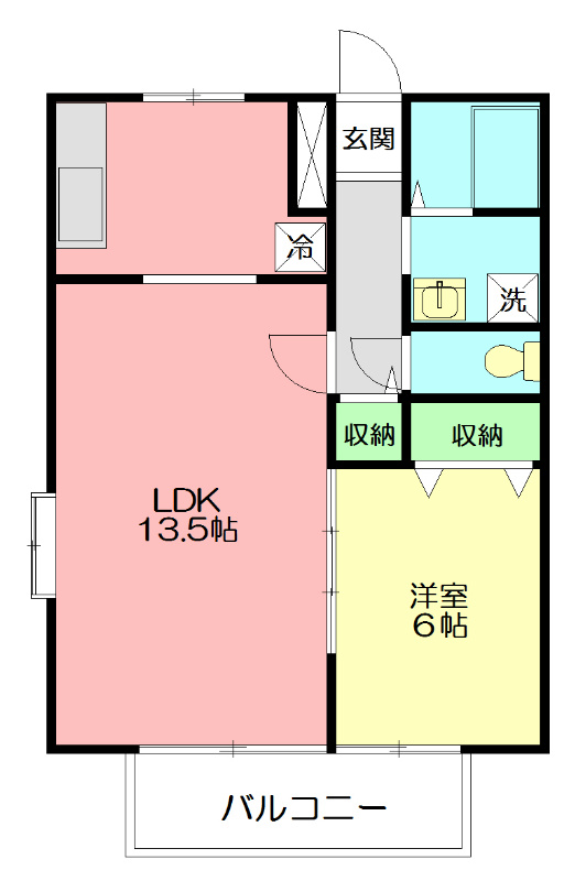 ベルレージュ 202号室 間取り