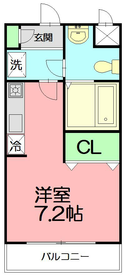 セレステディオーサ 305号室 間取り