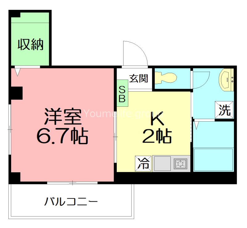 ディアコートⅡ 305号室 間取り