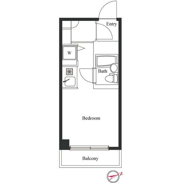 コパーズアプト平塚 0302号室 間取り