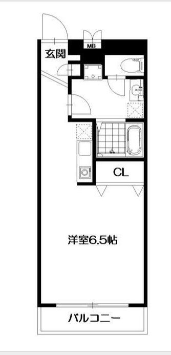プルミエール湘南 2B号室 間取り