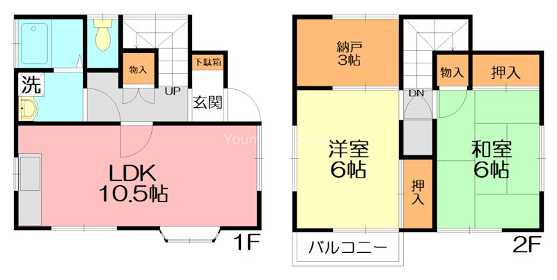 稲子レンタルハウス 間取り