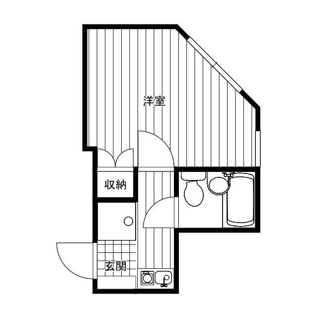 コーポＨＡＫＵＳＡＮ 103号室 間取り