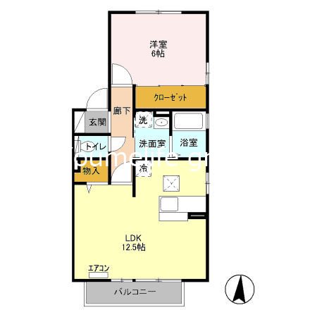 ブラン・サルドセジュールⅡ 201号室 間取り