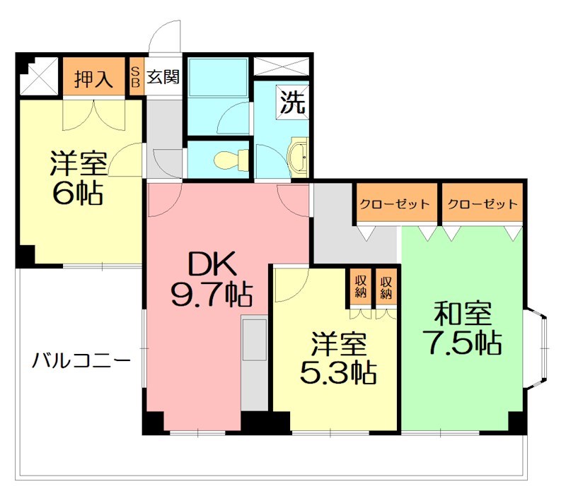 豊信ビル 402号室 間取り