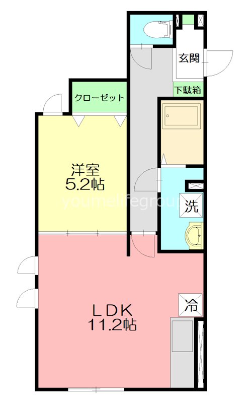 ハイアット湘南 105号室 間取り