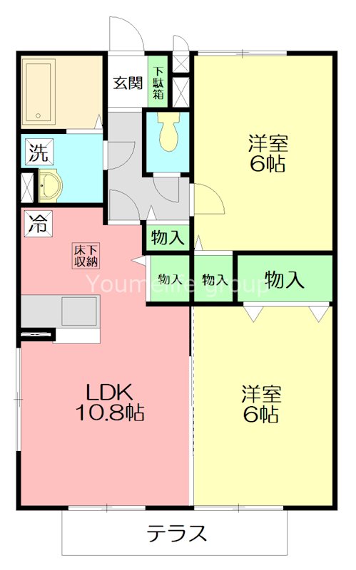 カサブランカ 203号室 間取り