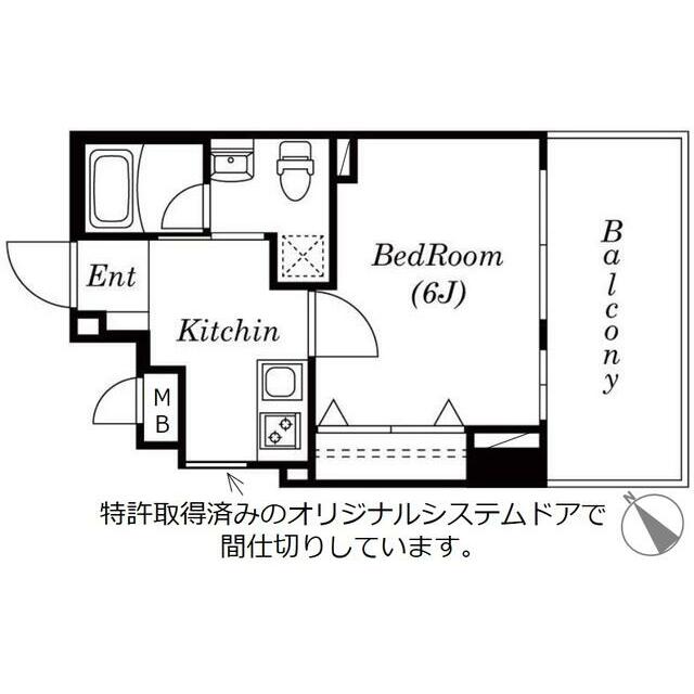 ロワール湘南藤沢 813号室 間取り