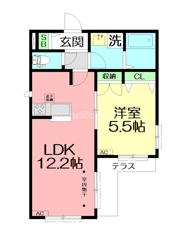 Ｆｅｌｉｃｅ　Ｓｈｏｎａｎ(フェリスショウナン) 101号室 間取り