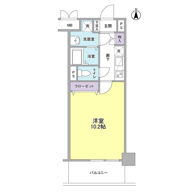クレール矢沢 313号室 間取り