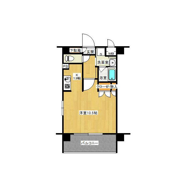 SD-5 308号室 間取り