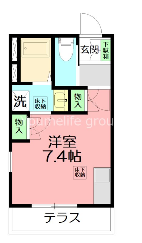 木の花マンション 107号室 間取り