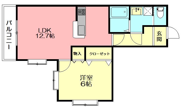 Maison de chou-chou(メゾンドシュシュ) 203号室 間取り