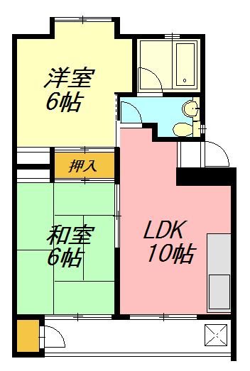 アパートメント大貫 502号室 間取り