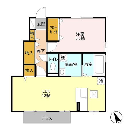 未来 101号室 間取り