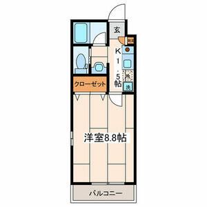 PalmCove湘南 203号室 間取り